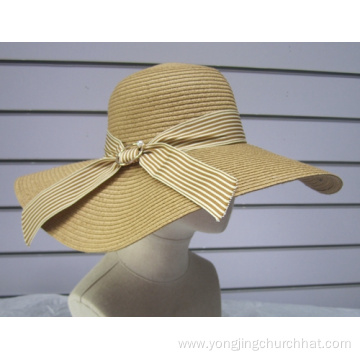 Popular Fine Paper Braid Floppy Sun Hat